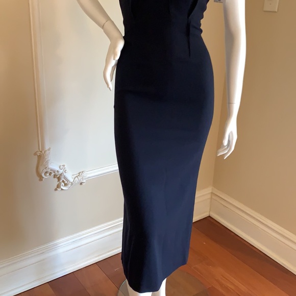 ROLAND MOURET Eclipse wool-crêpe midi dress size 2 - Picture 6 of 12